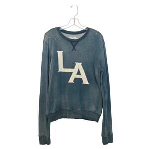 Talley LA French Terry Bleach Splatter Sweatshirt Size M Los Angeles Distressed
